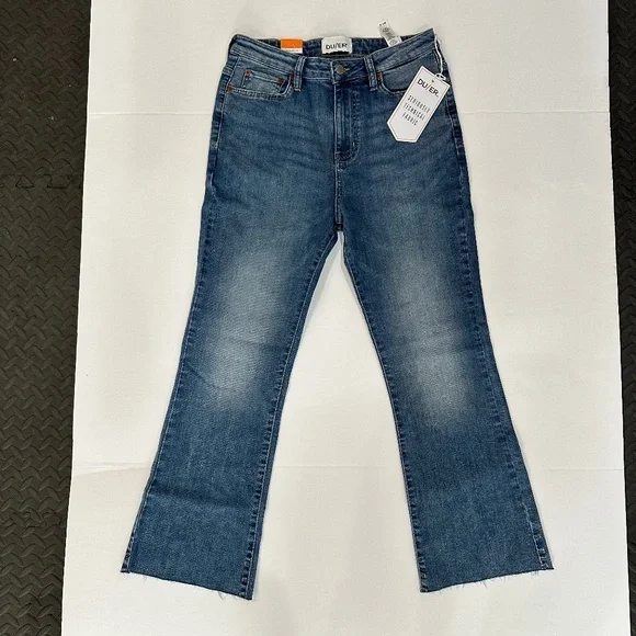 NWT DUER Womens Kick Flare Denim Pant in Beach Blue - Picture 2 of 14